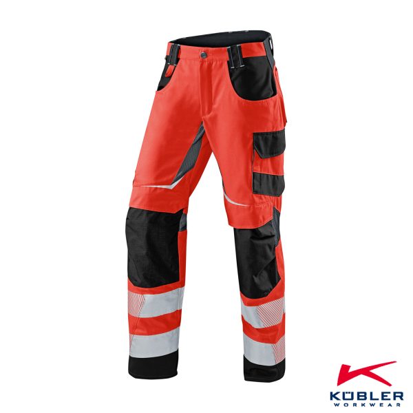 Kübler® REFLECTIQ Sommerhose 2407 warnrot EN ISO 20471