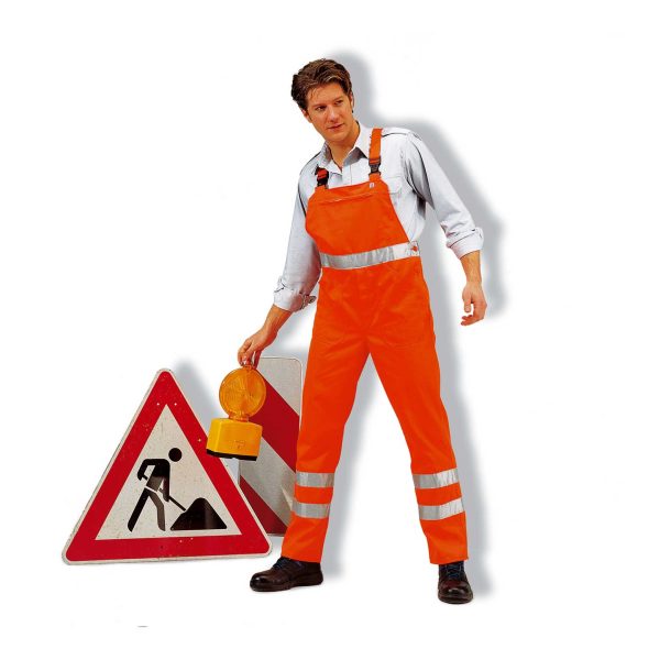 Kübler Latzhose 270 orange mit Streifen *RP*