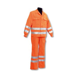Bundhose 50/50  orange mit Streifen *RP*
