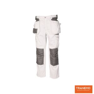 TRANEMO® Handwerkerhose Plus weiß/grau *RP*