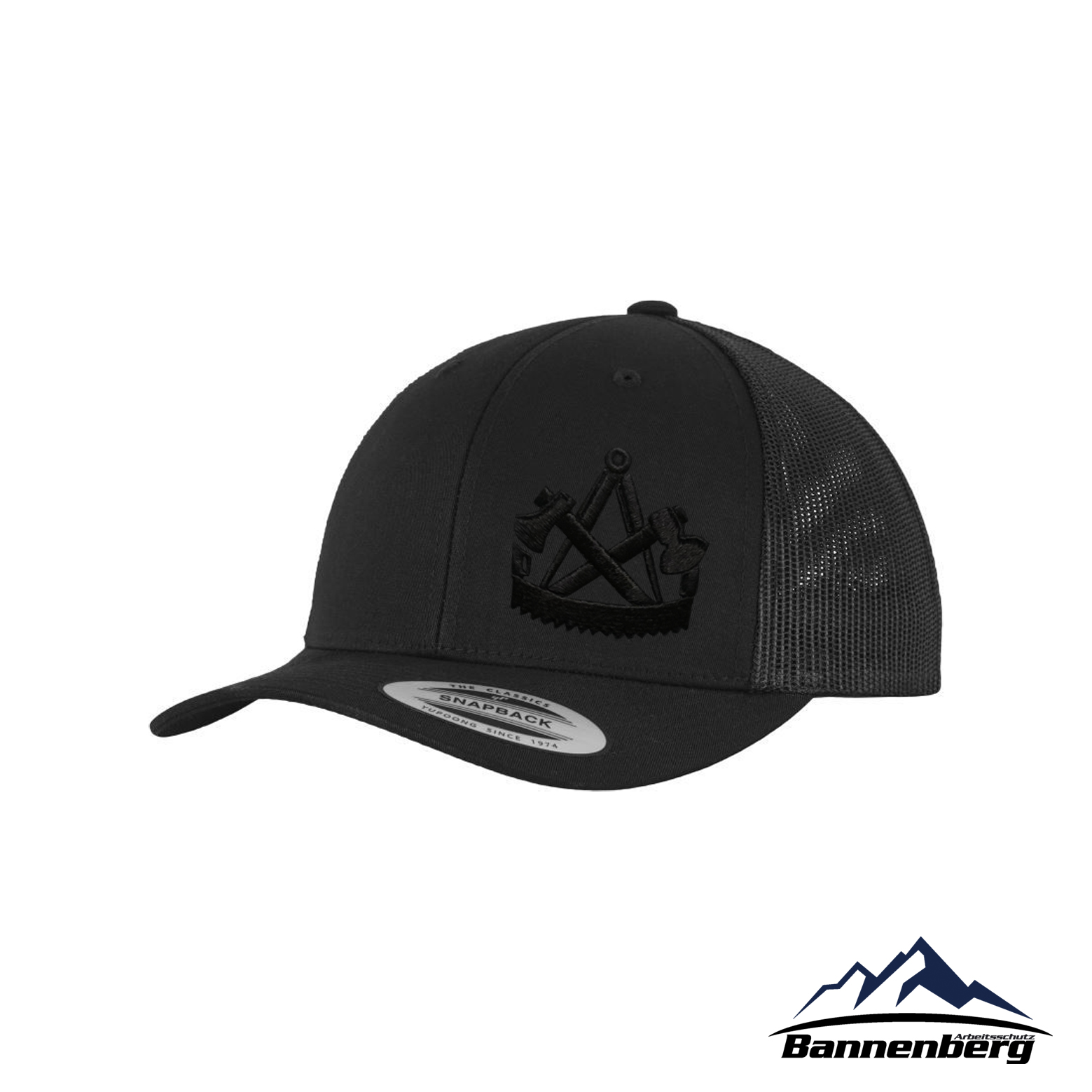 Zimmerer Kappe PRO schwarz | Zimmerer Logo Ton-in-Ton