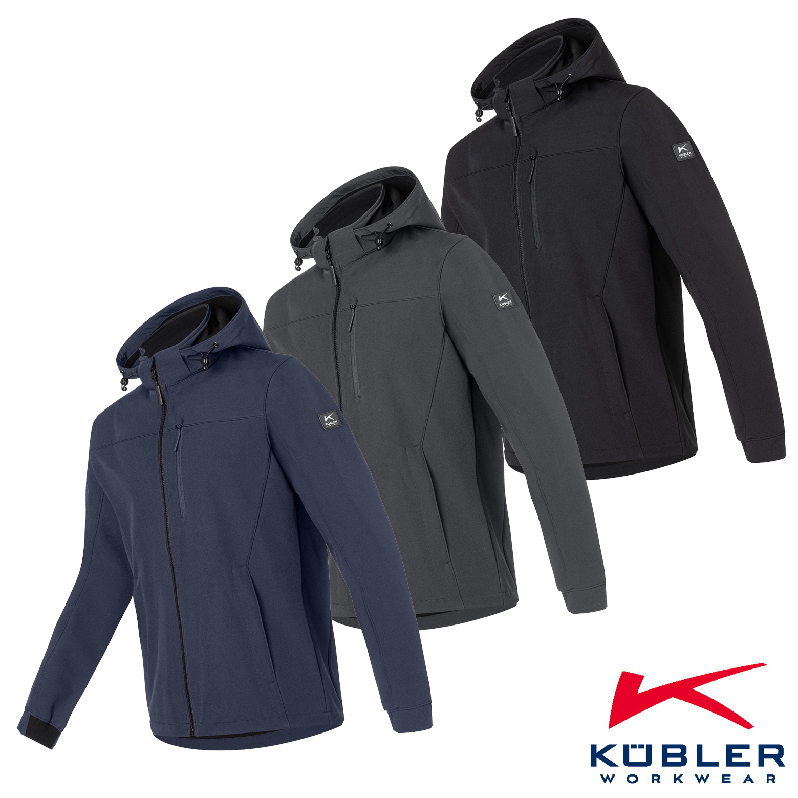 KÜBLER Softshell Jacke | Winddicht, Stretch & wärmend